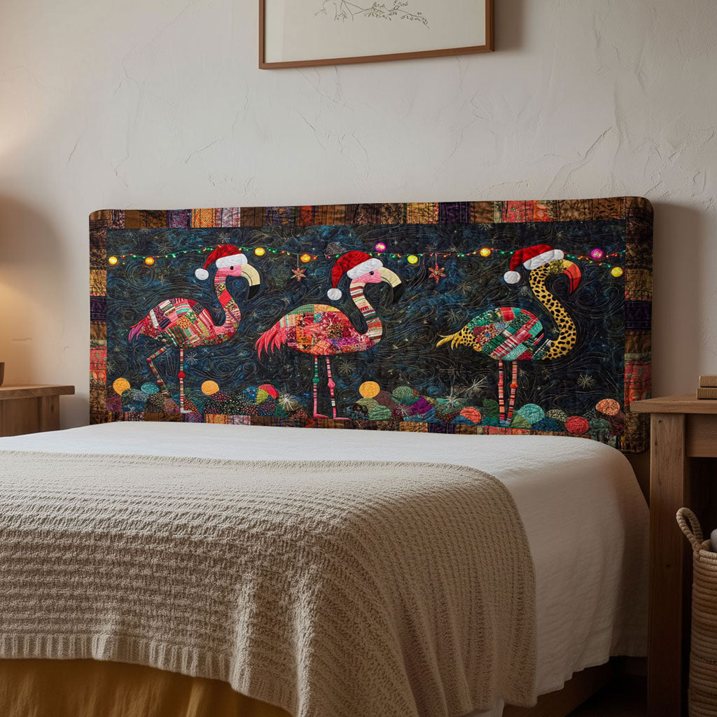 Flamingo Merry Lights WN1312043CL Quilted Headboard Slipcover