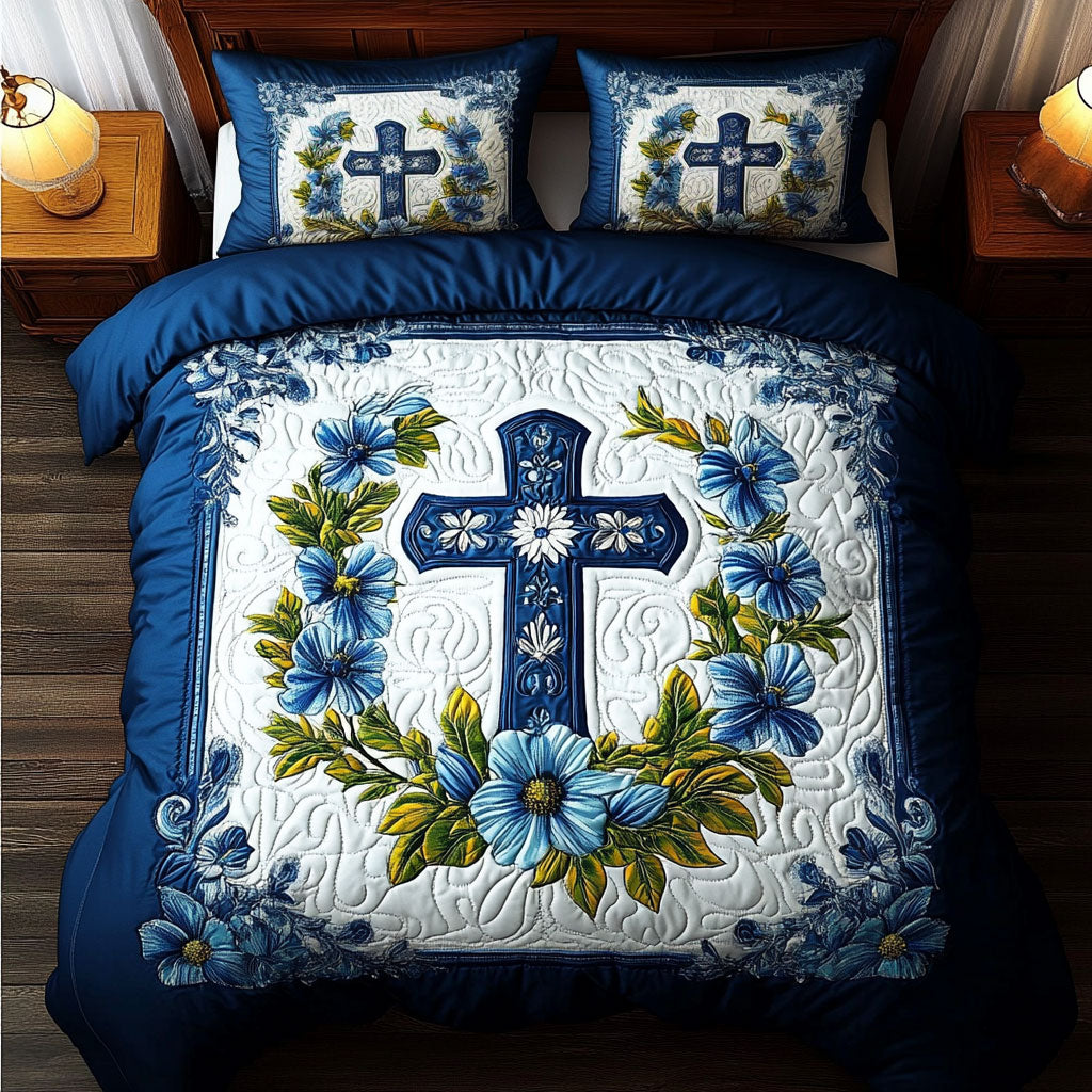 The Flowered Cross WY0508023CL Duvet Cover Set