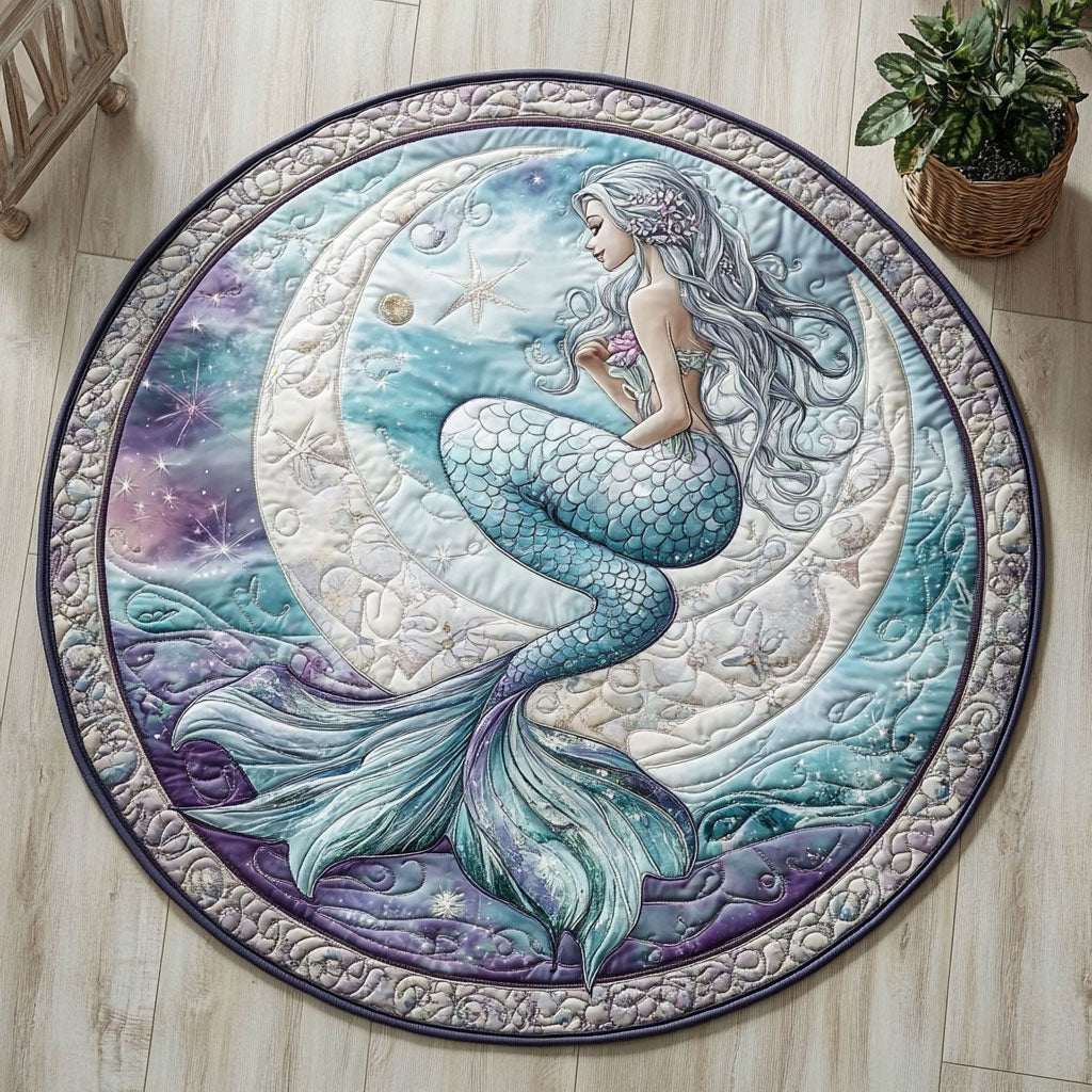 Dreamy Mermaid CW2705499CL Quilted Round Mat