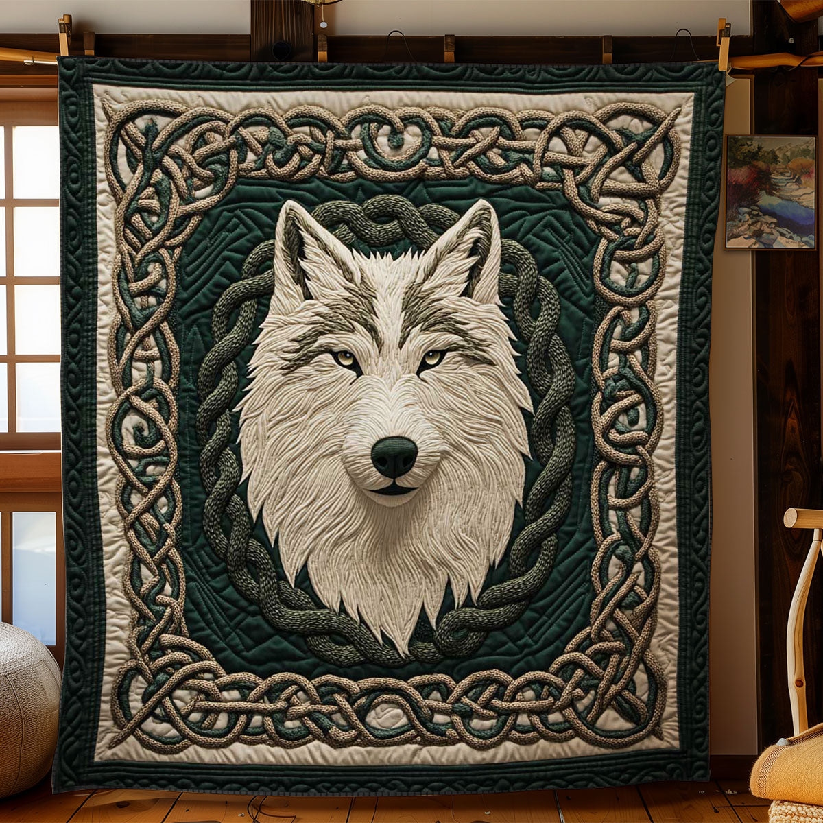 Celtic Wolf Eye WN1904046CL Quilt
