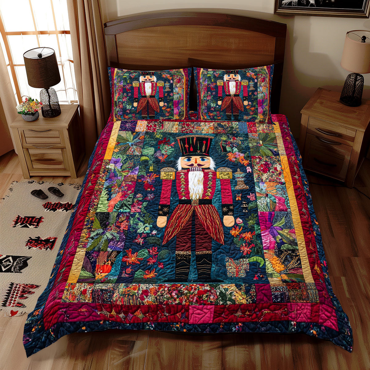 Nutcracker Soldier Christmas WX0312042CL Duvet Cover Set