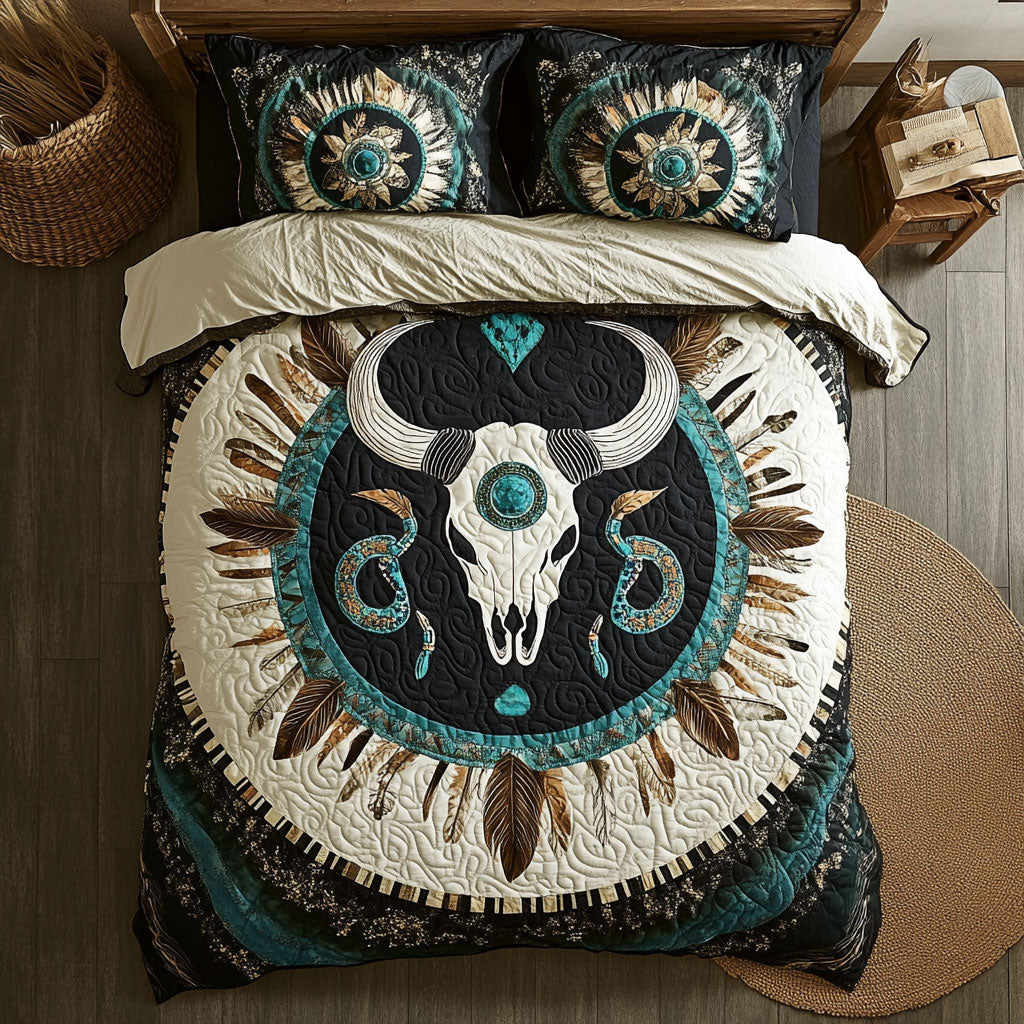 Celestial Bull Skull WX1206006CL Duvet Cover Set