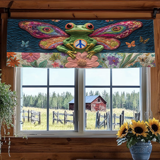 Frog Lovebeam WN1106054CL Quilted Valance