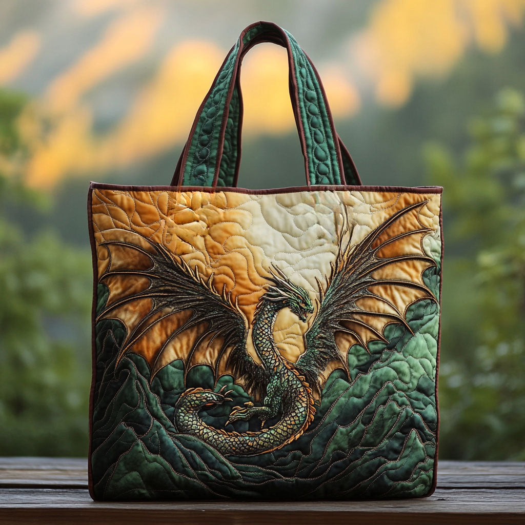 Mountain Sky Dragon WN3009039CL Quilted Tote Bag