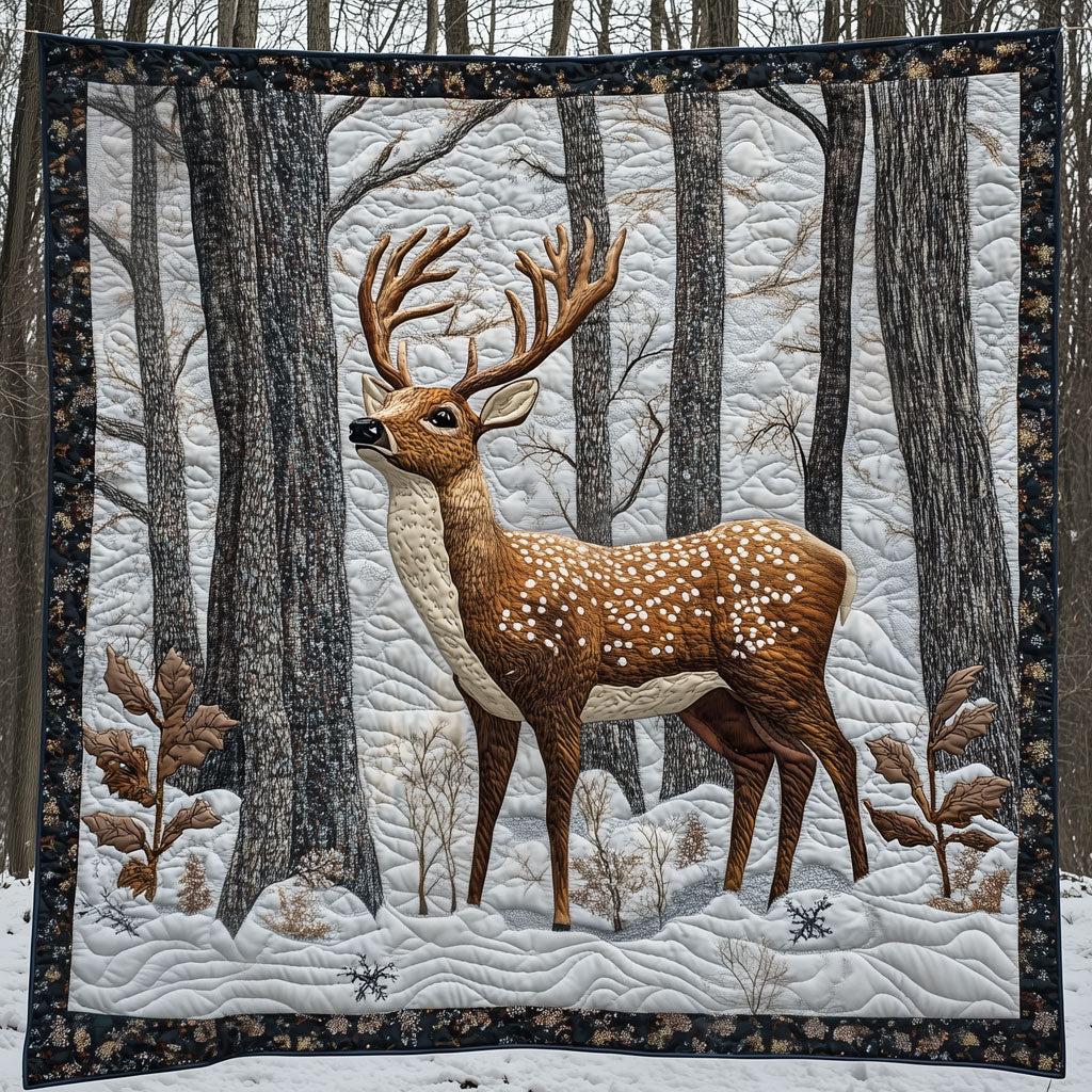 Deer Snowy Forest LT1509040CL Quilt