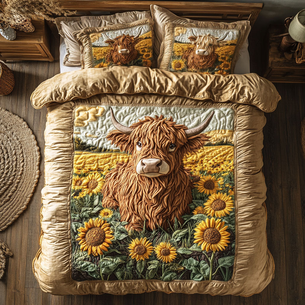 Fluffy In The Sunflowers WY0304047CLDuvet Cover Set