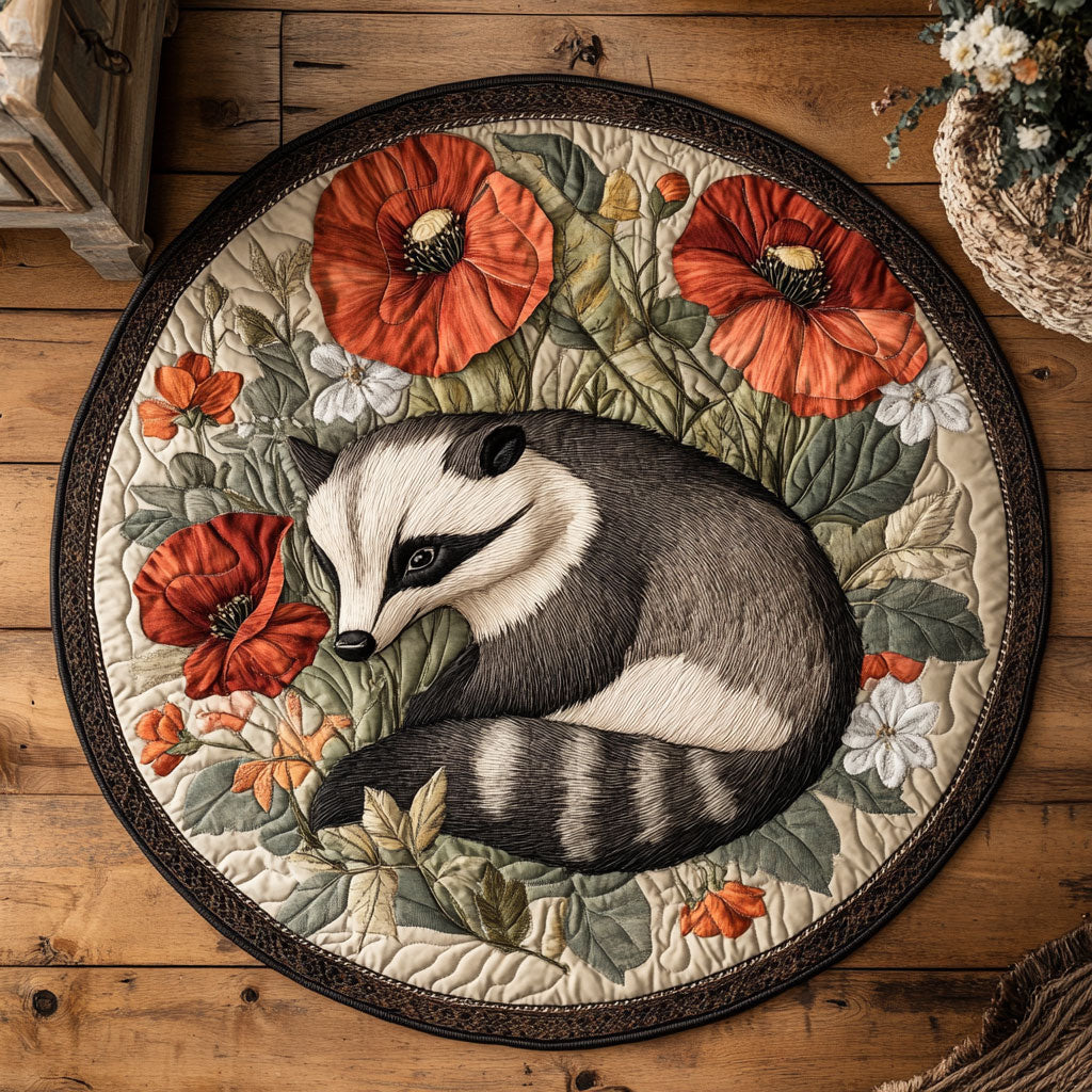 Badger Forest CW1107010CL Quilted Round Mat