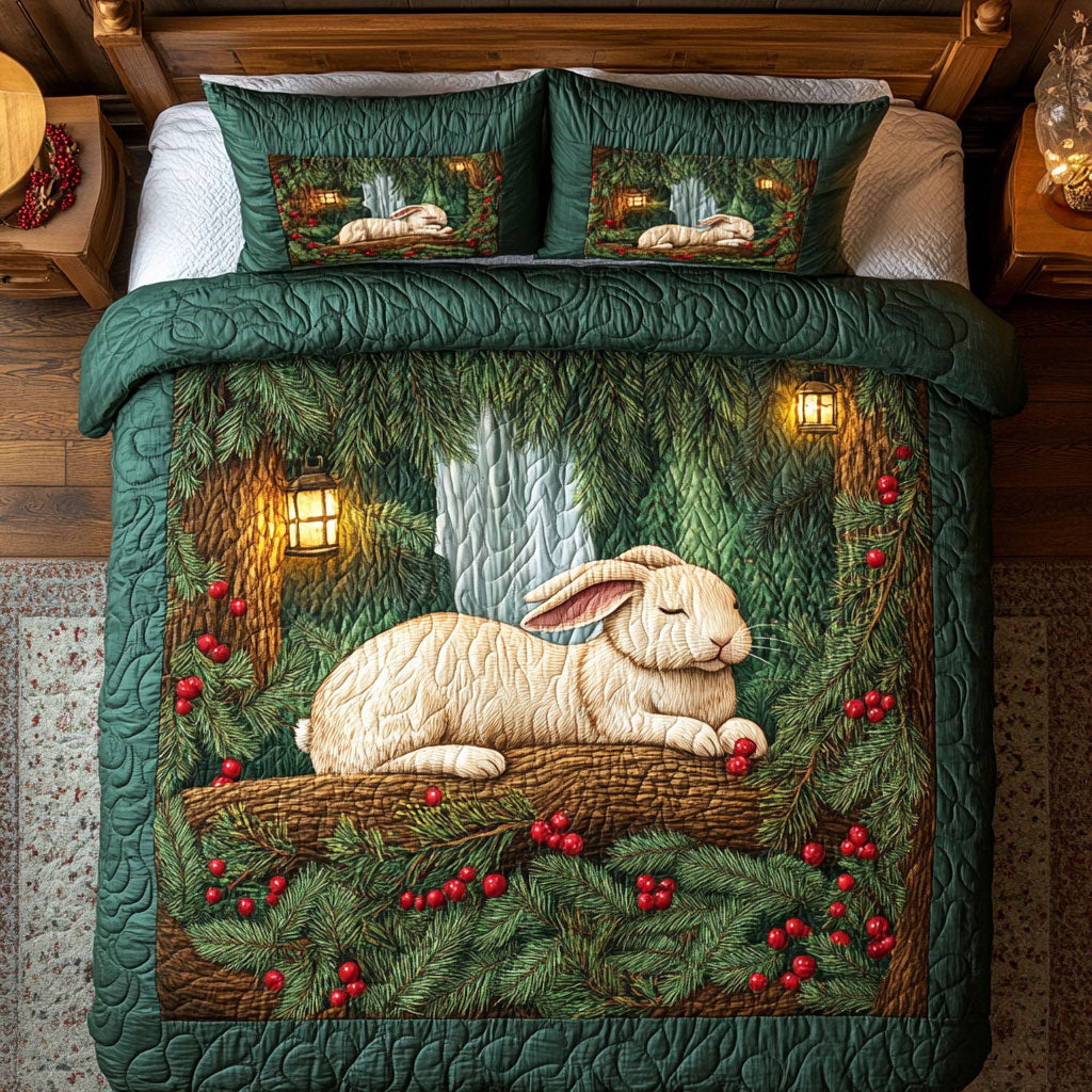 Rabbit Sleeping In Forest WY2101033CL Duvet Cover Set