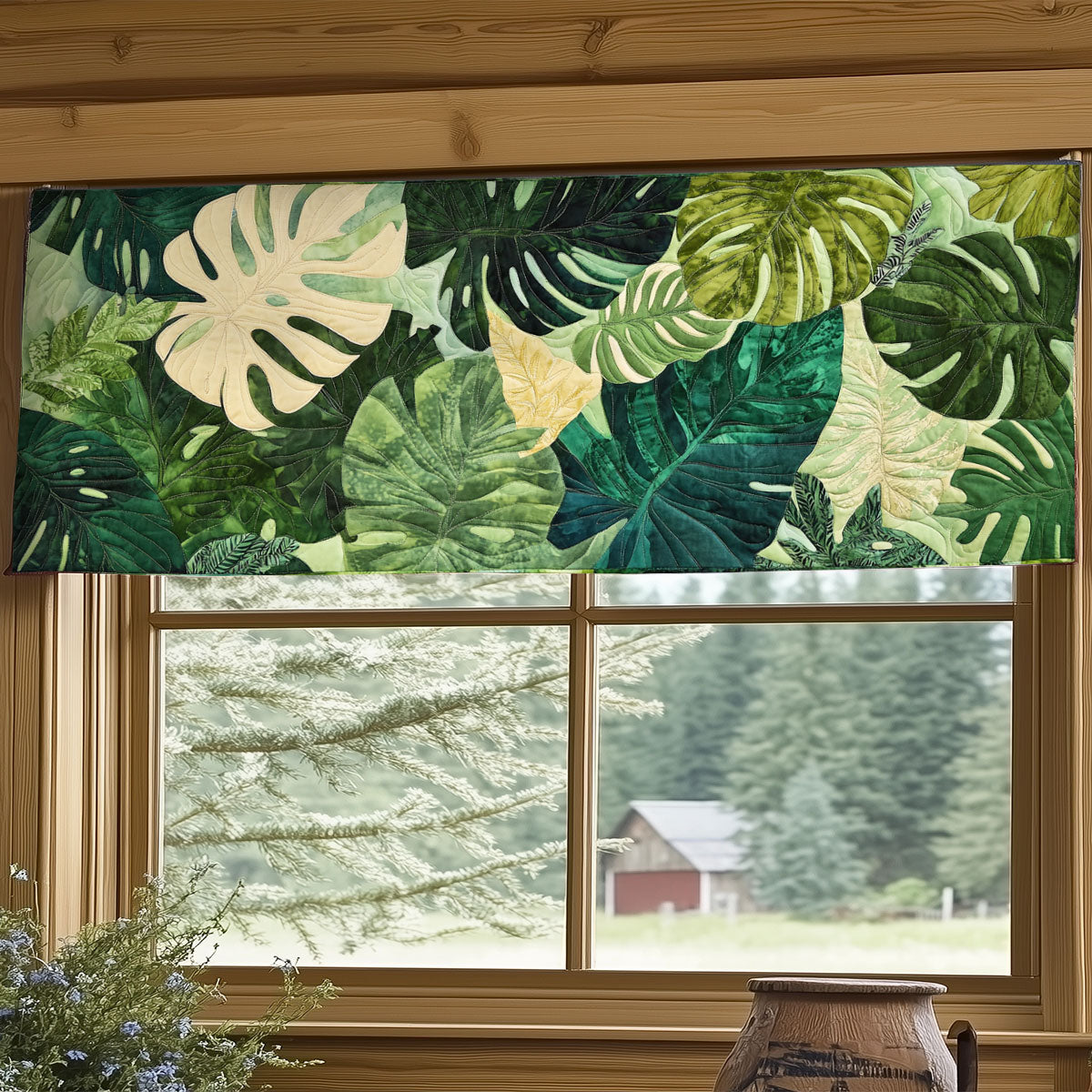 Botanical Breeze WY1407003CL Quilted Valance