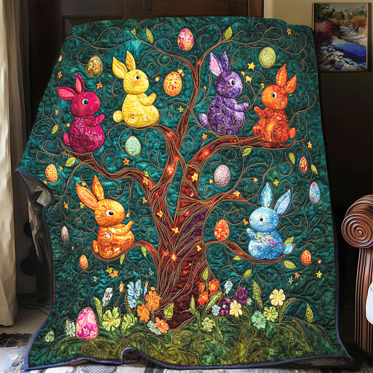 Enchanted Easter Tree WP1003007CL Quilt