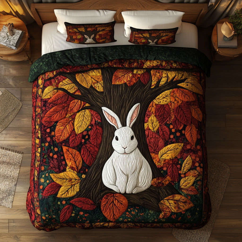 Rabbit Autumn Leaves DH2009040CL Duvet Cover Set