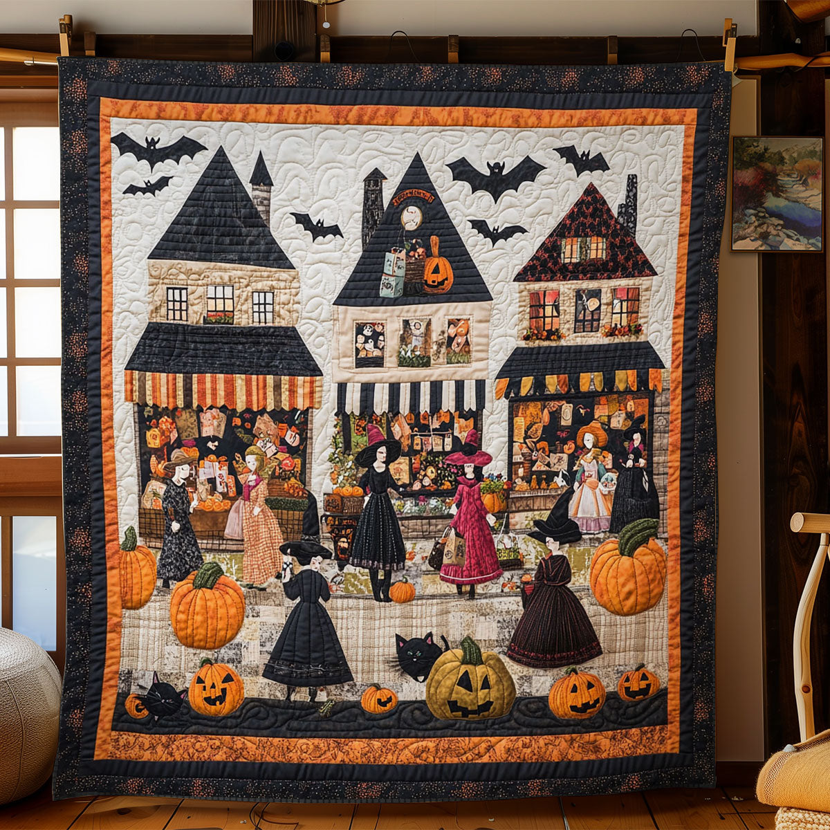 Witches Beneath Moon WN0108065CL Quilt