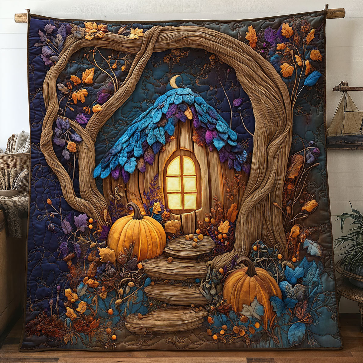 Pumpkin Hollow Nest WN1507070CL Quilt