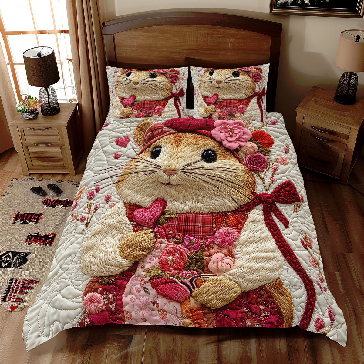 Hamster Cute WX0512058CL Duvet Cover Set
