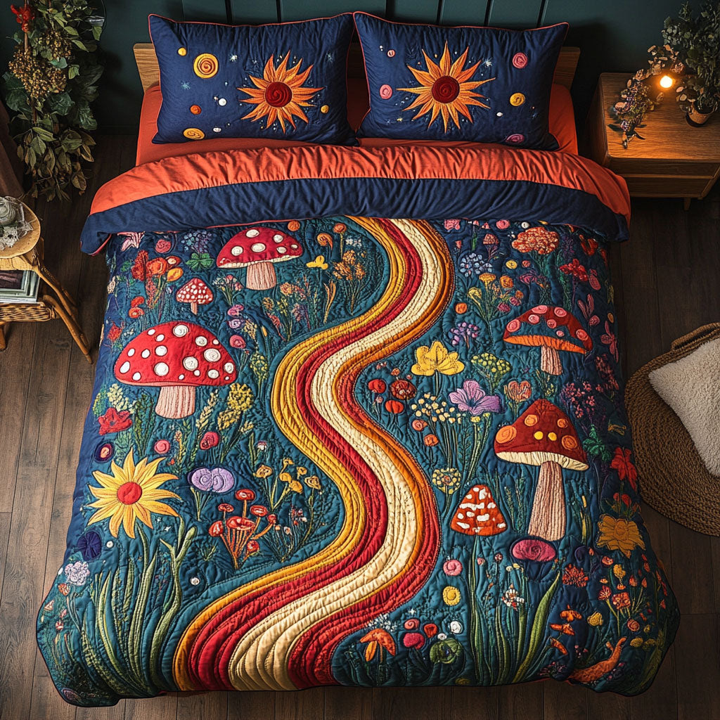 Mushroom Pathway CW2607041CL Duvet Cover Set