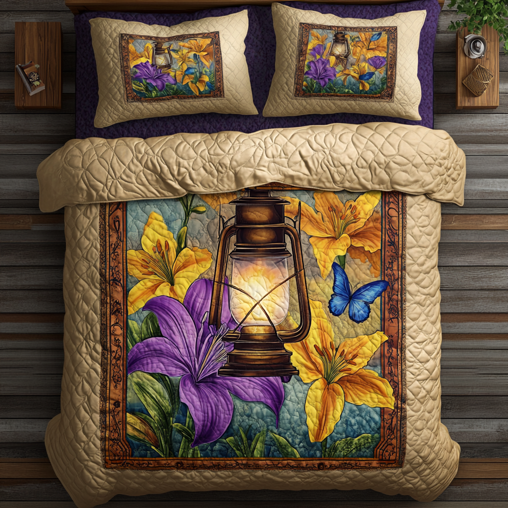 Lantern And Flower WY1001054CL Duvet Cover Set