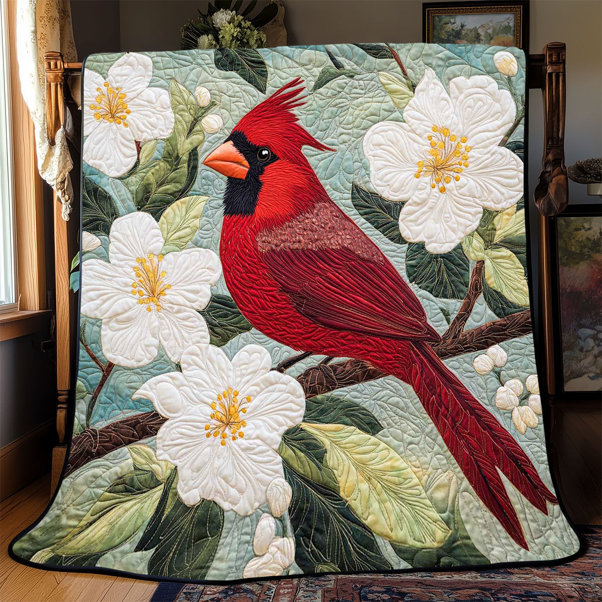 Cardinal White Blossom WP1902004CL Quilt