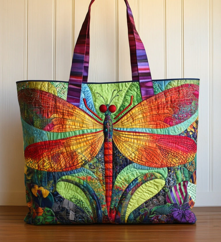 Dragonfly XR2109021CL Quilted Tote Bag