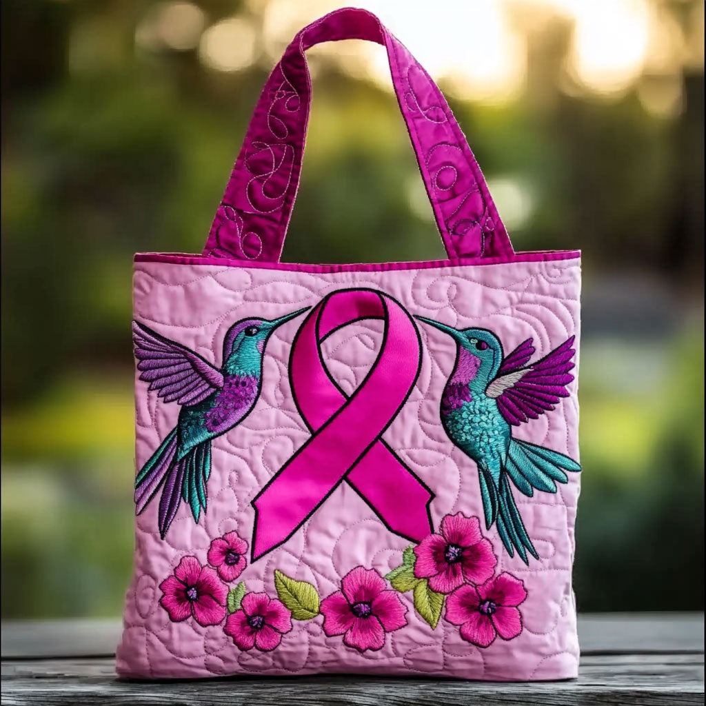 Hummingbird Ribbon Grace WN2909030CL Quilted Tote Bag