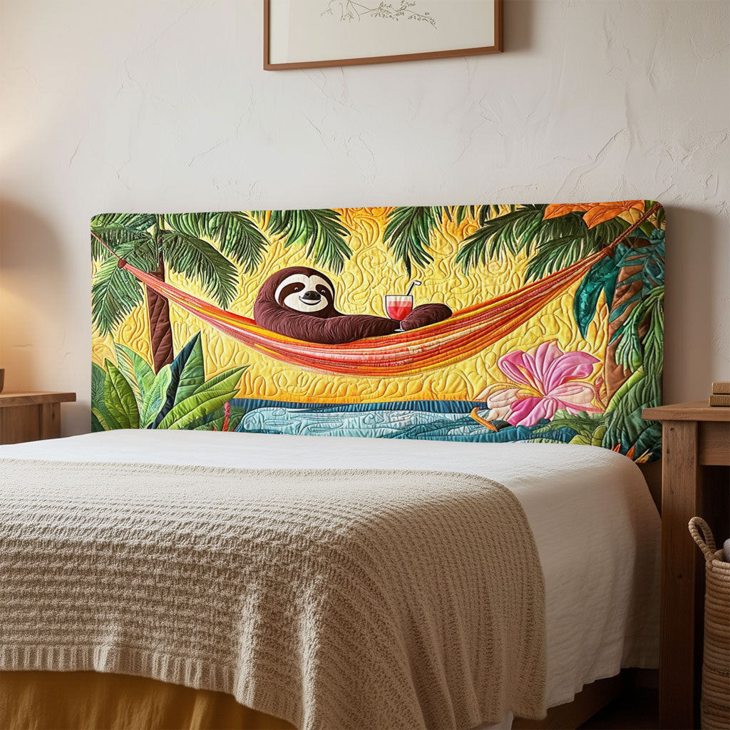 Chilling Sloth QA1712011CL Quilted Headboard Slipcover
