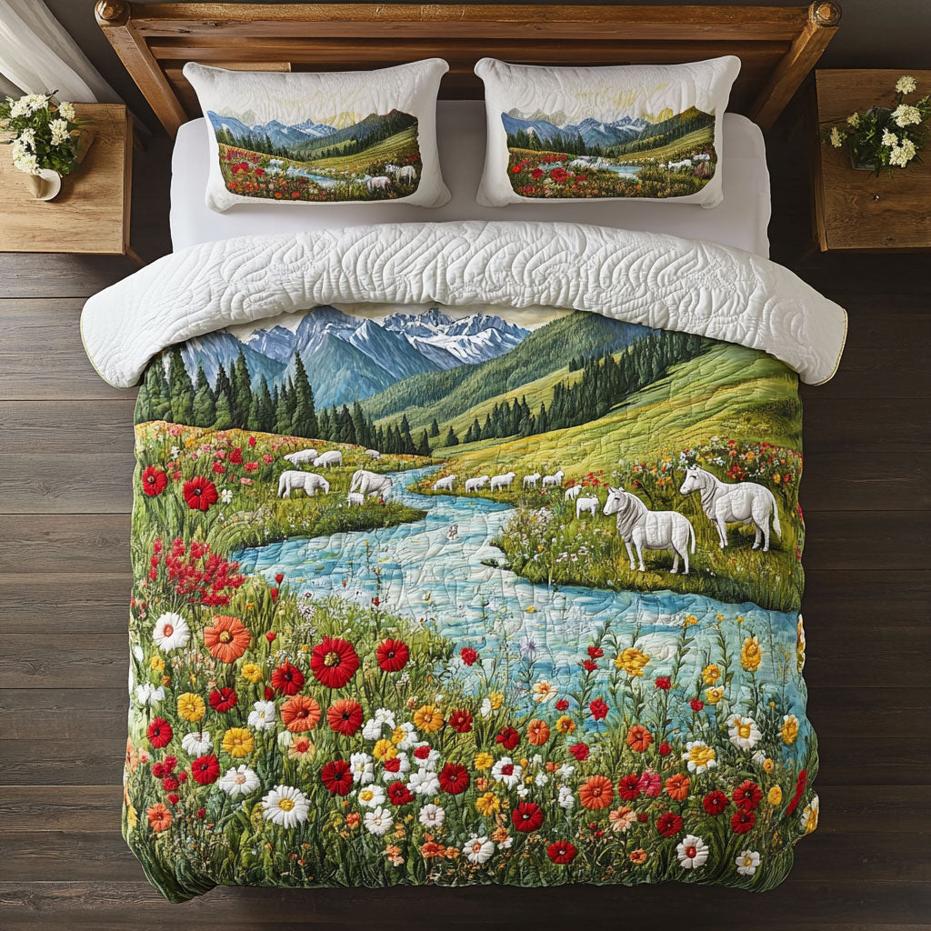 Wildflower Streams WY1908078CL Duvet Cover Set