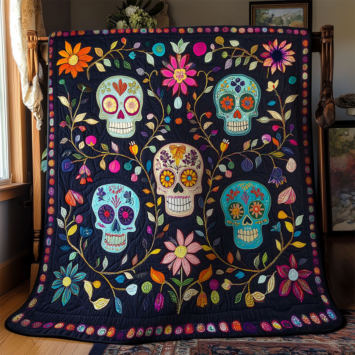 Skull Garden WY0703030CL Quilt