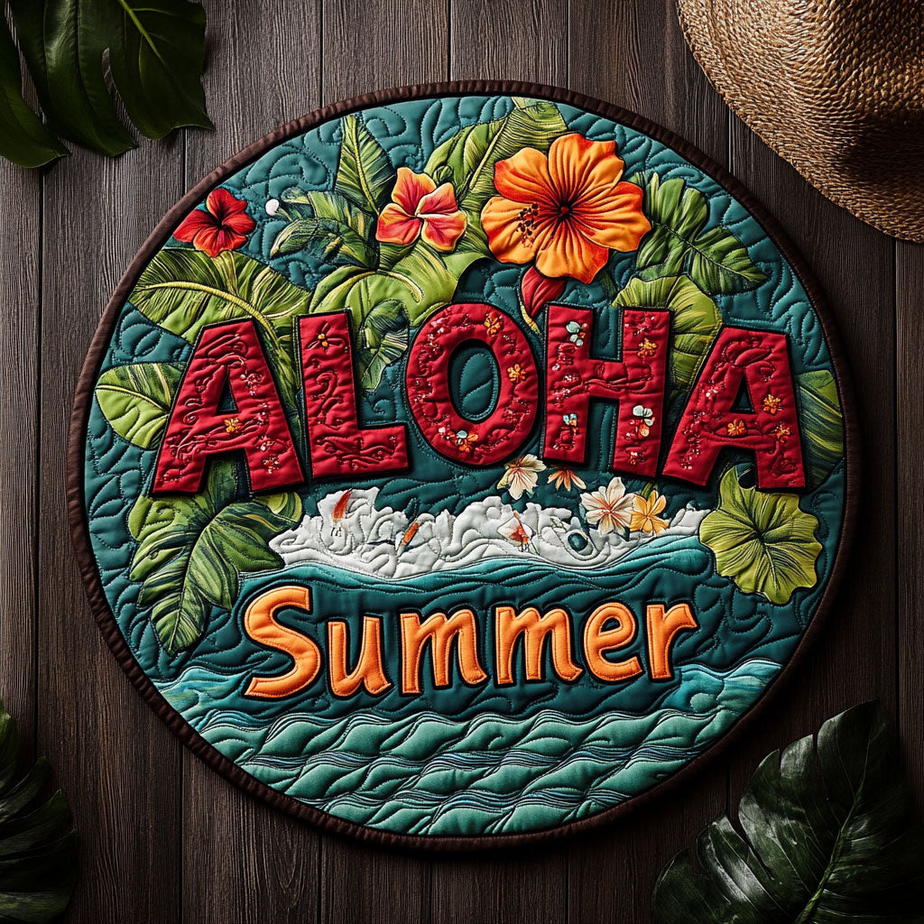 Summer Calling CM0406035CL Quilted Round Mat