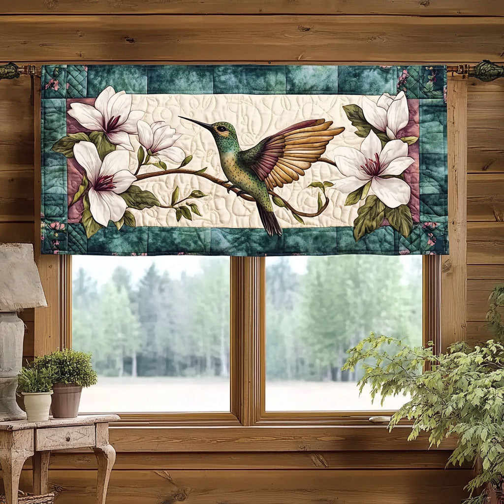 Lily Hummingbird WJ1803030CL Quilted Valance