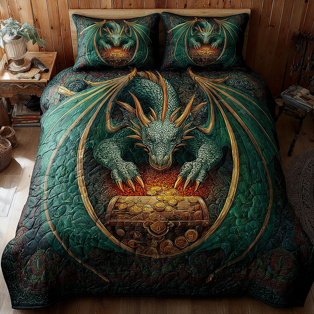 Dragon Emerald Flame CW0310015CL Duvet Cover Set