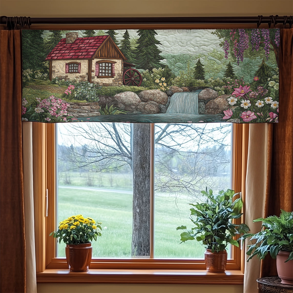Mystic Village WX1405026CL Quilted Valance