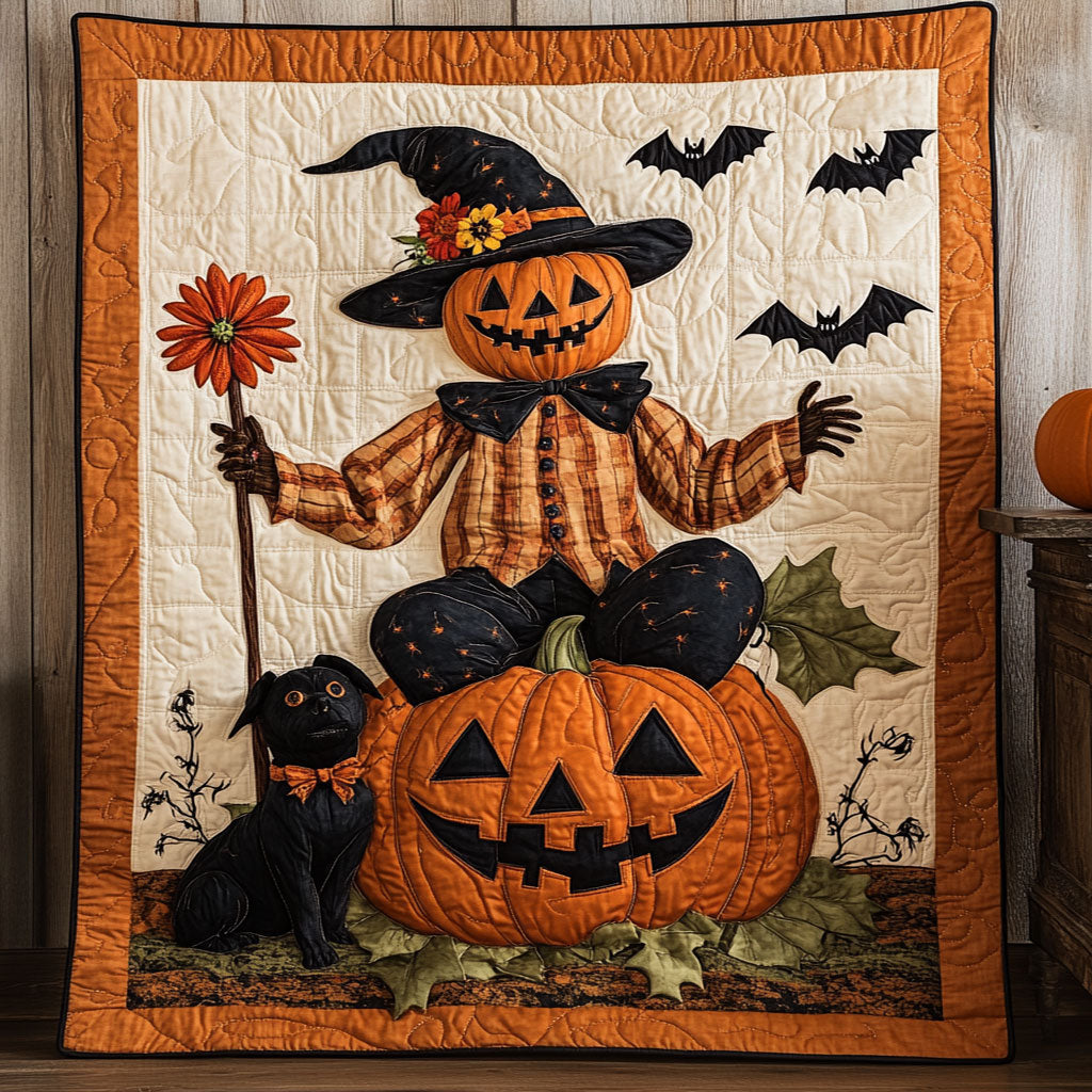 Fall Lights With Scarecrow WN0508009CL Quilt