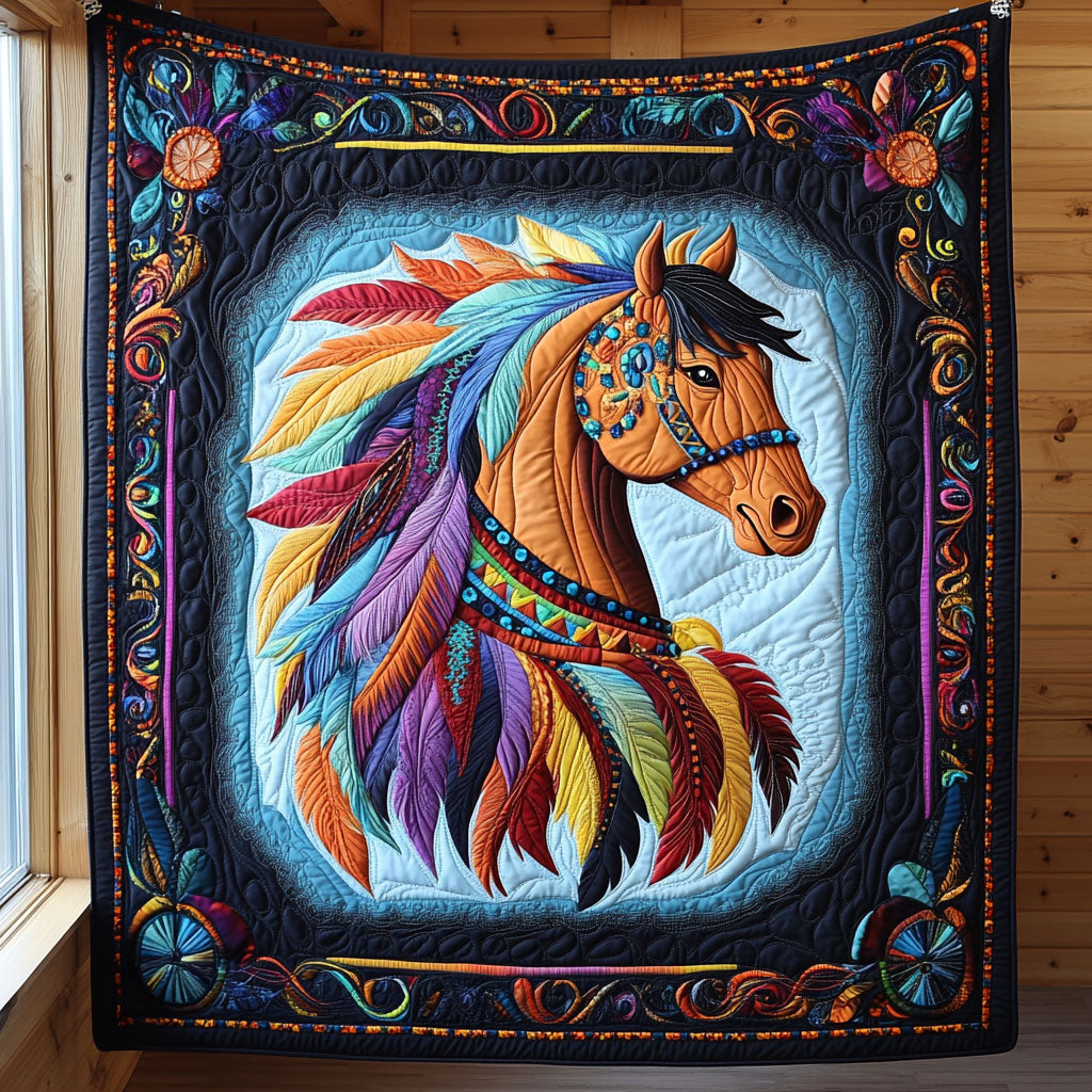 Feather Horse CP0808100CL Quilt
