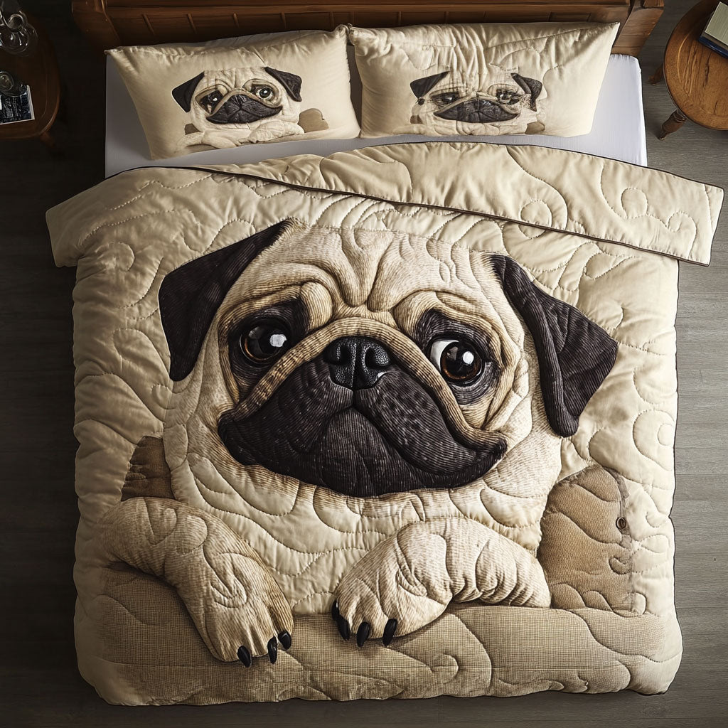 Wheedle Pug WY1302120CL Duvet Cover Set