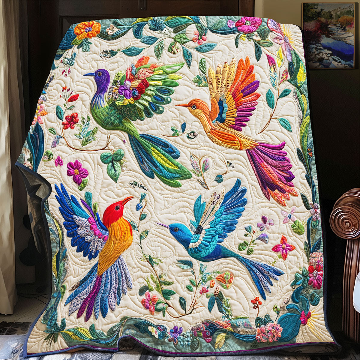 Impressive Birds CQ1606015CL Quilt