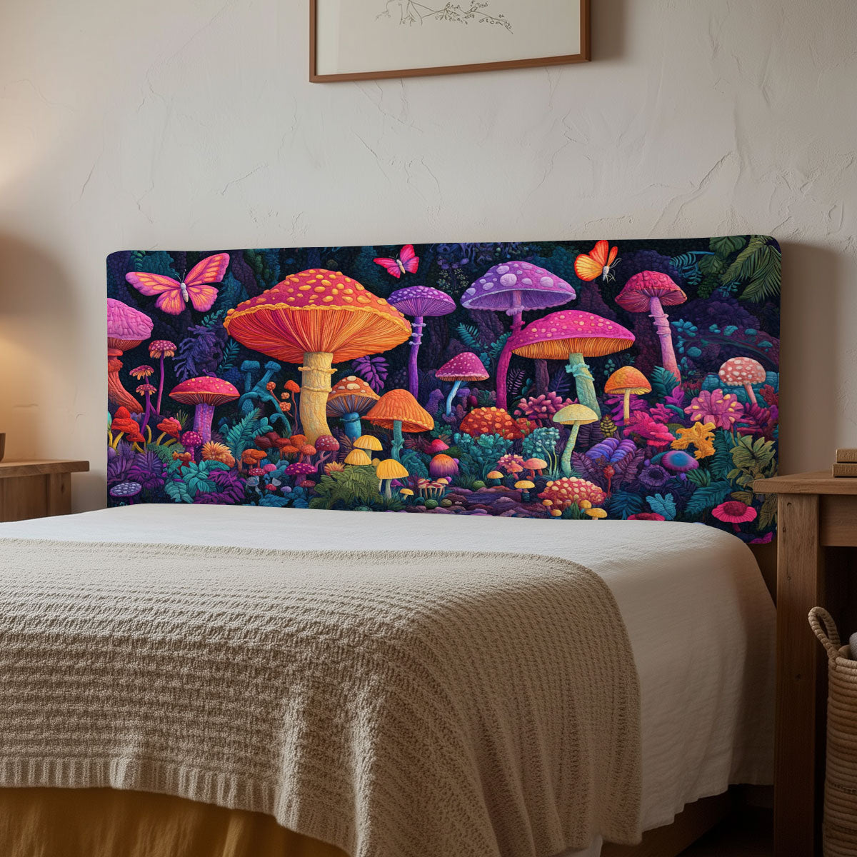 Colorful Mushroom WJ1212018CL Quilted Headboard Slipcover