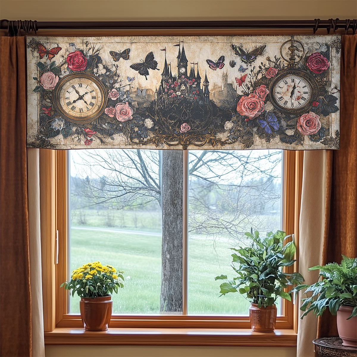Forgotten Castle WN0408027CL Quilted Valance