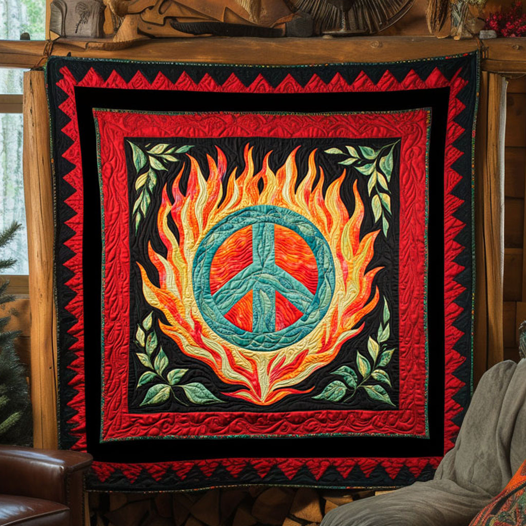 Flaming Peace WY0708072CL Quilt