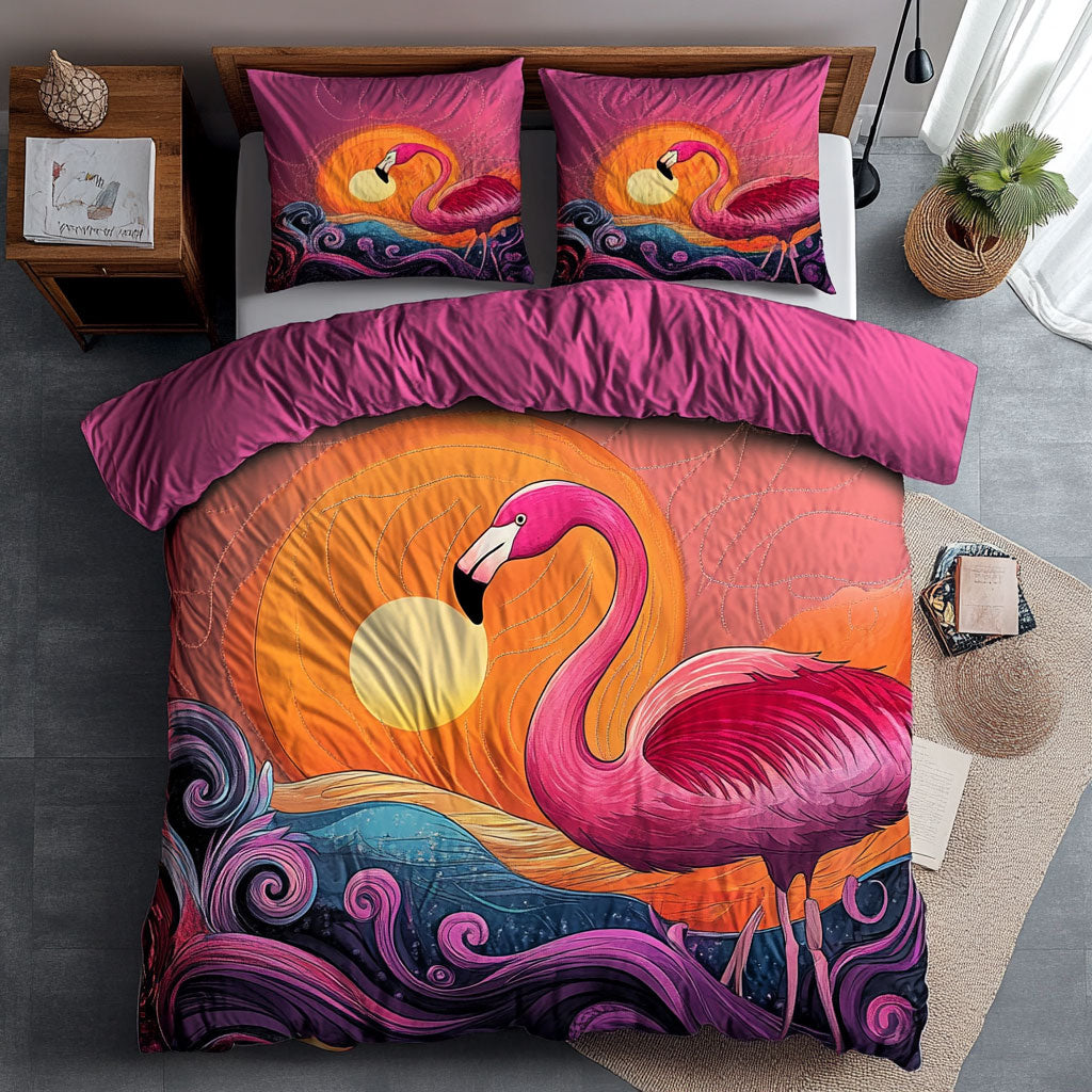 Flamingo Gorgeous Sunset WU1102028CL Duvet Cover Set