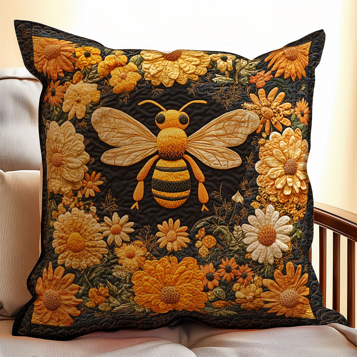 Floral Bee WX2203064CL Quilt Pillow Case