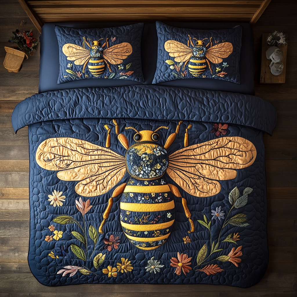 Floral Bee XR2102002CL Duvet Cover Set