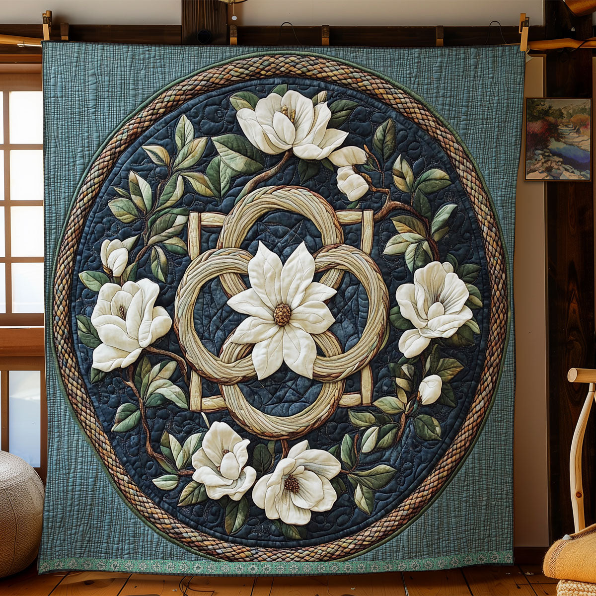 Floral Celtic Knot WX2203019CL Quilt