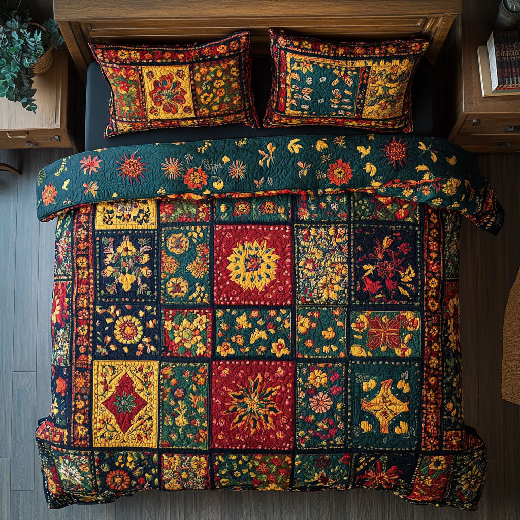Floral Patchwork WU2002070CL Duvet Cover Set