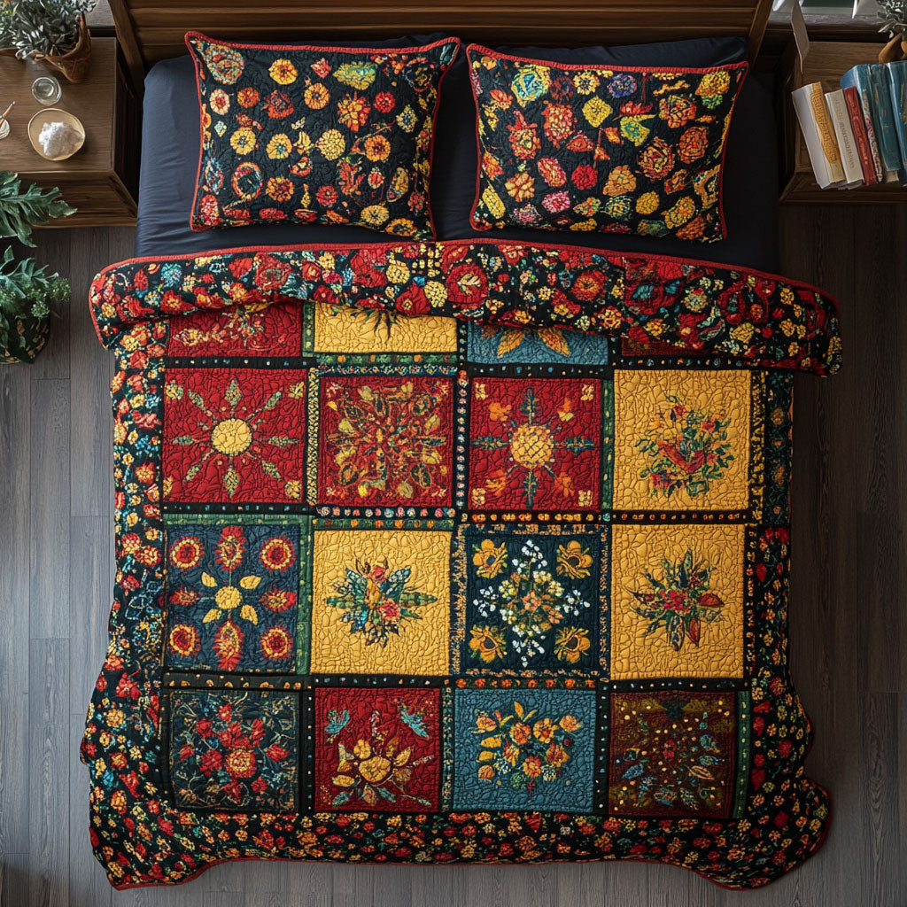Floral Patchwork WU2002072CL Duvet Cover Set