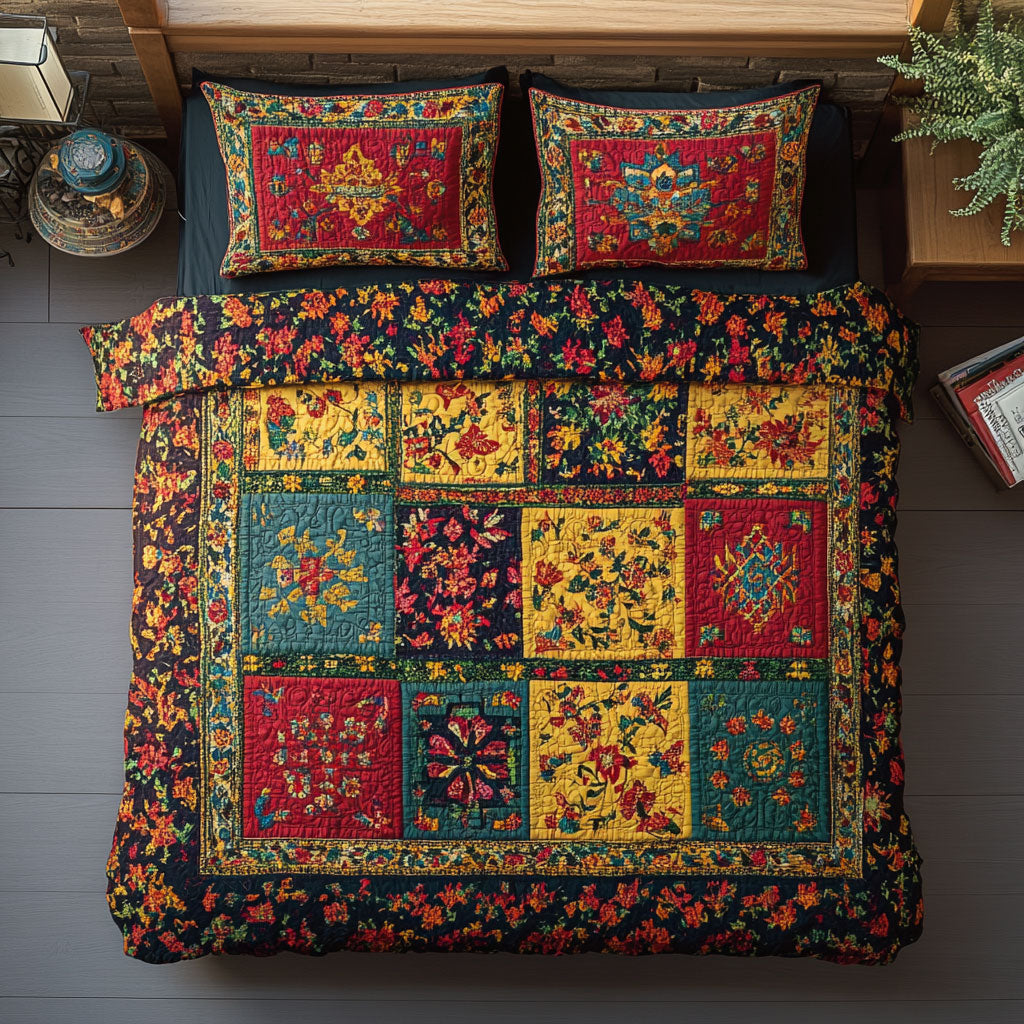Floral Patchwork WU2002073CL Duvet Cover Set