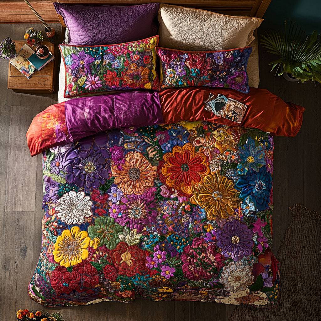 Floral Patchwork WU2301006CL Duvet Cover Set
