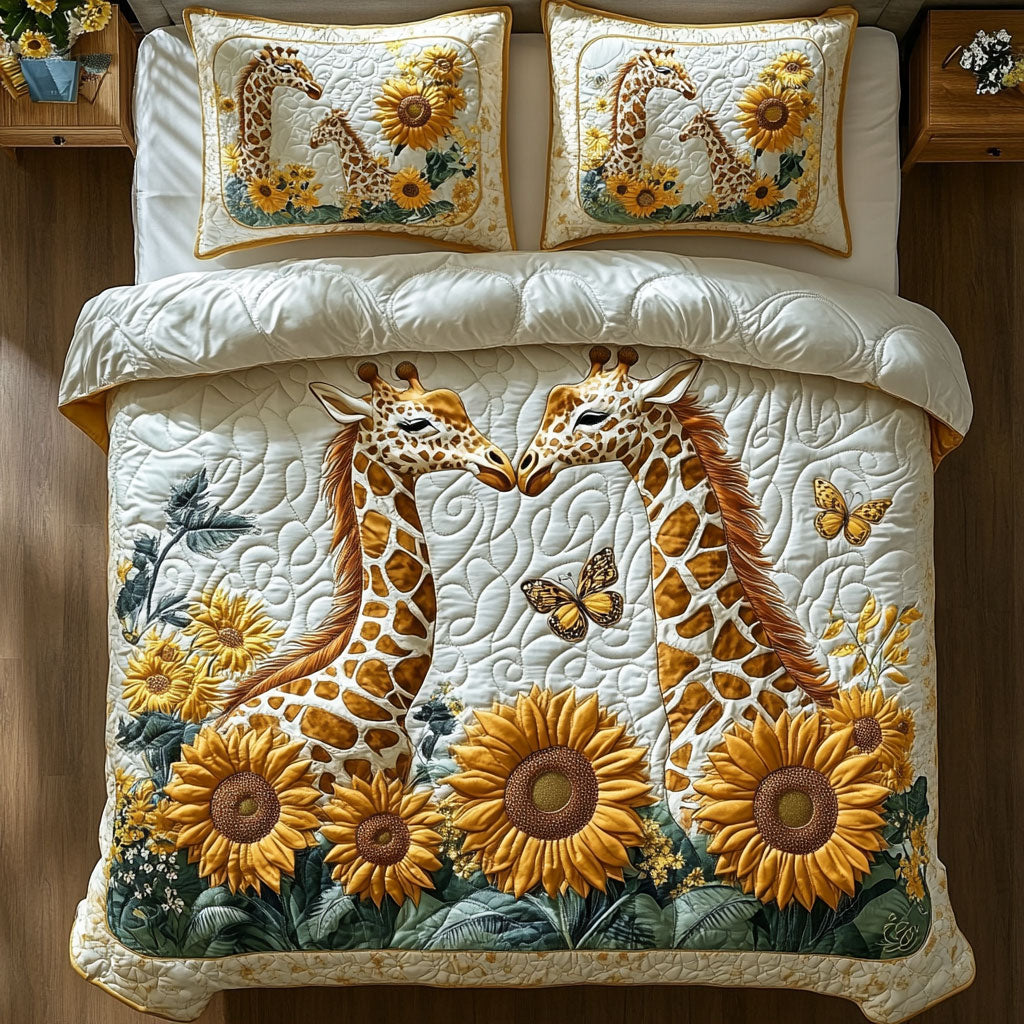 Giraffe Sunflower WX1403086CL Duvet Cover Set