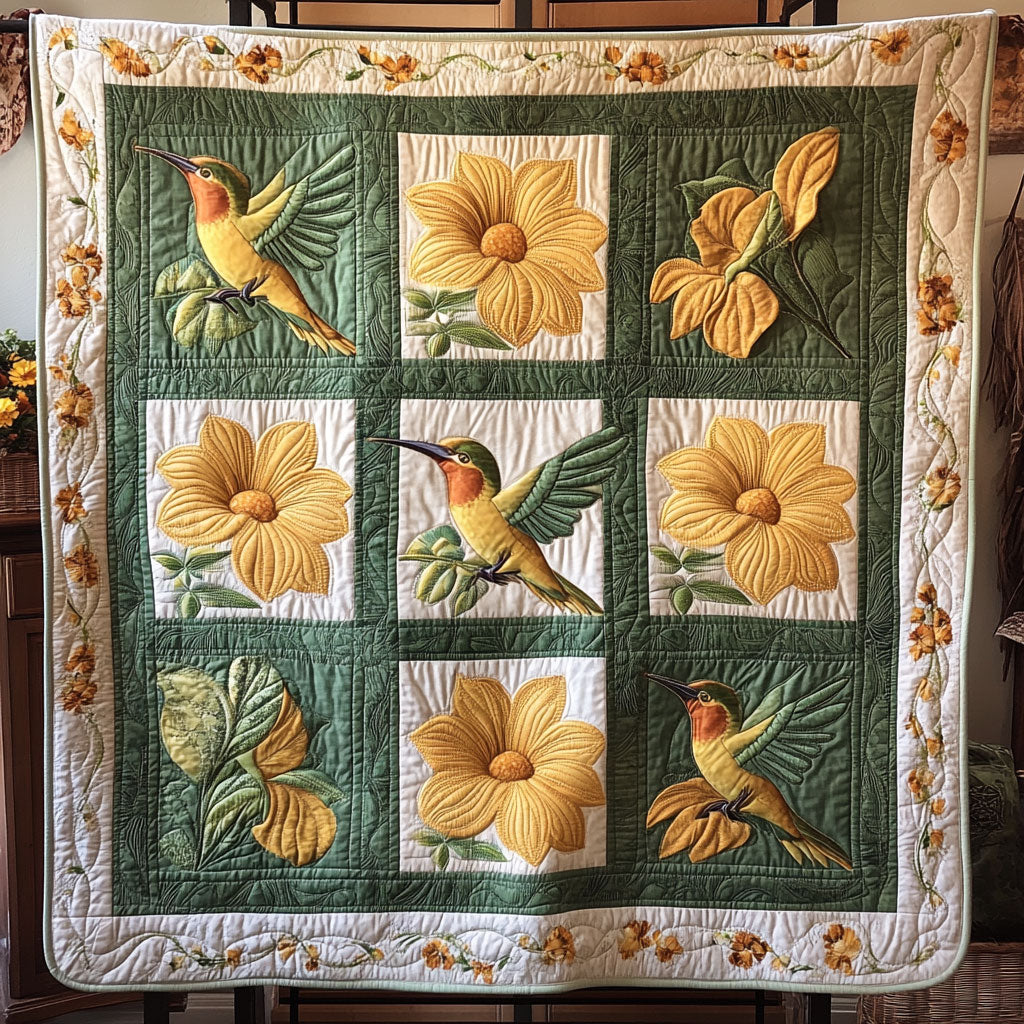 Golden Blooms WY0808069CL Quilt