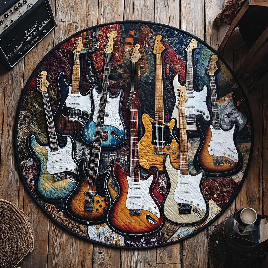 Guitar WU2103118CL Quilted Round Mat
