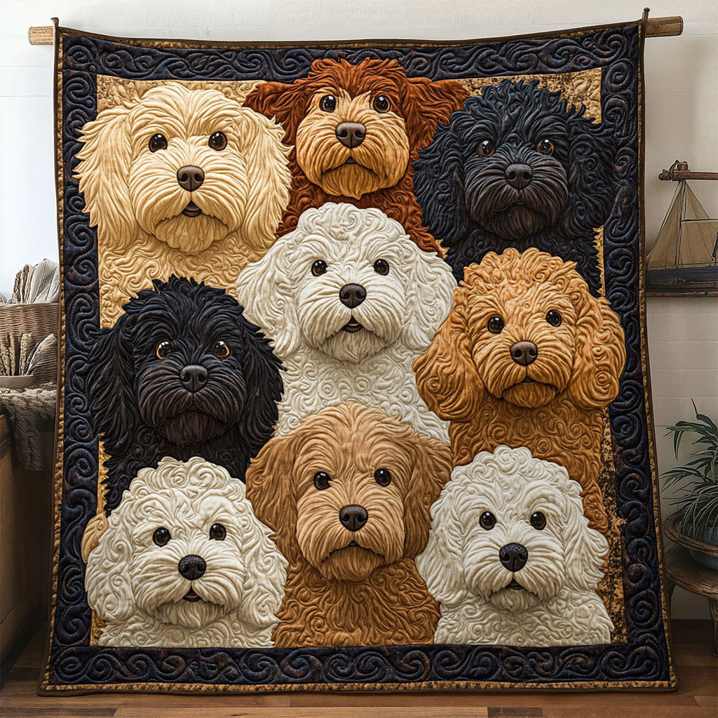 Happy Home Golden Doodle WN1511049CL Quilt