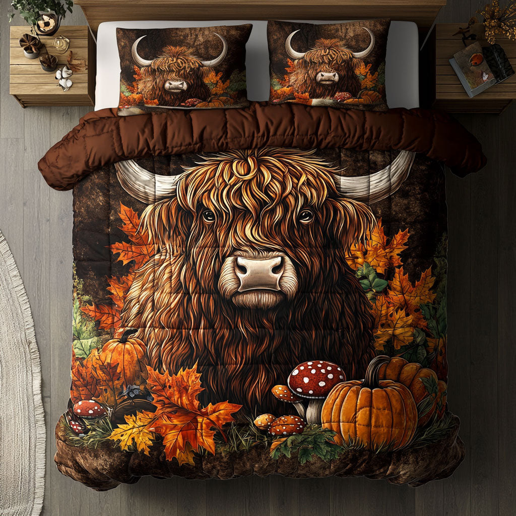 Highland Cow Moo WU1102075CL Duvet Cover Set